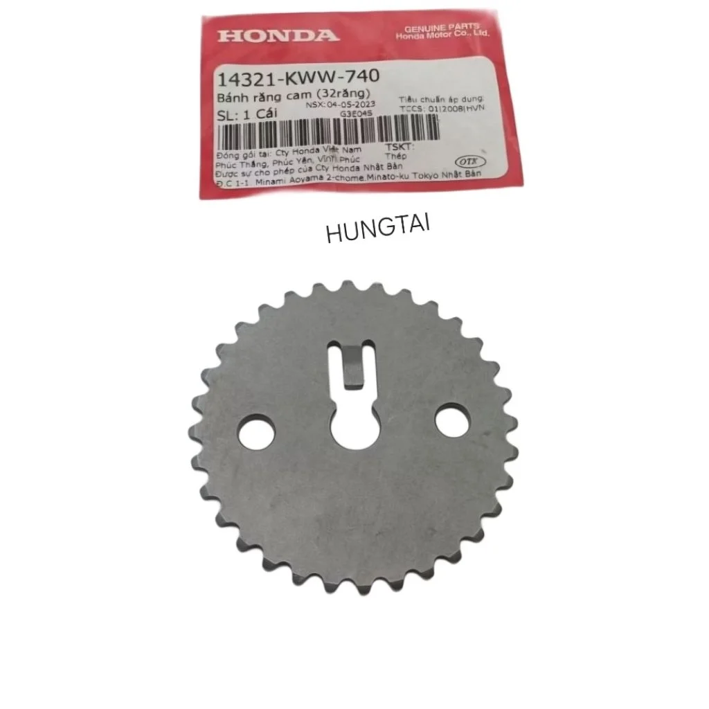 Nhông dĩa bánh răng cam WAVE S110, RSX, BLADE... 1 lỗ zin 14321-KWW-740 - Ảnh 3