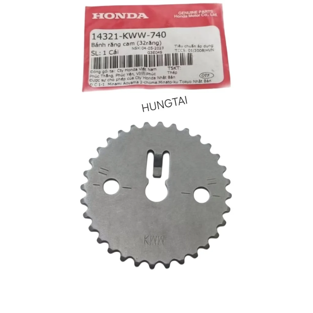 Nhông dĩa bánh răng cam WAVE S110, RSX, BLADE... 1 lỗ zin 14321-KWW-740 - Ảnh 4
