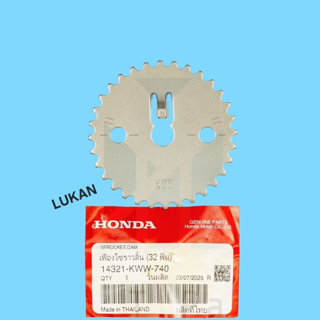 Nhông dĩa bánh răng cam WAVE S110, RSX, BLADE... 1 lỗ zin 14321-KWW-740 - Ảnh 6