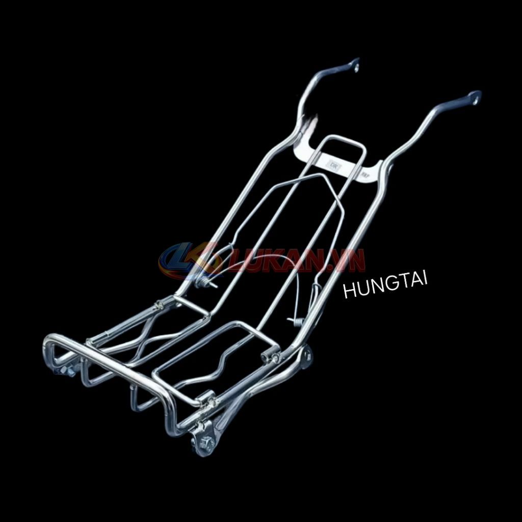 Baga giữa để hàng inox xe DREAM dày 10 ly, mẫu đẹp - Ảnh 2