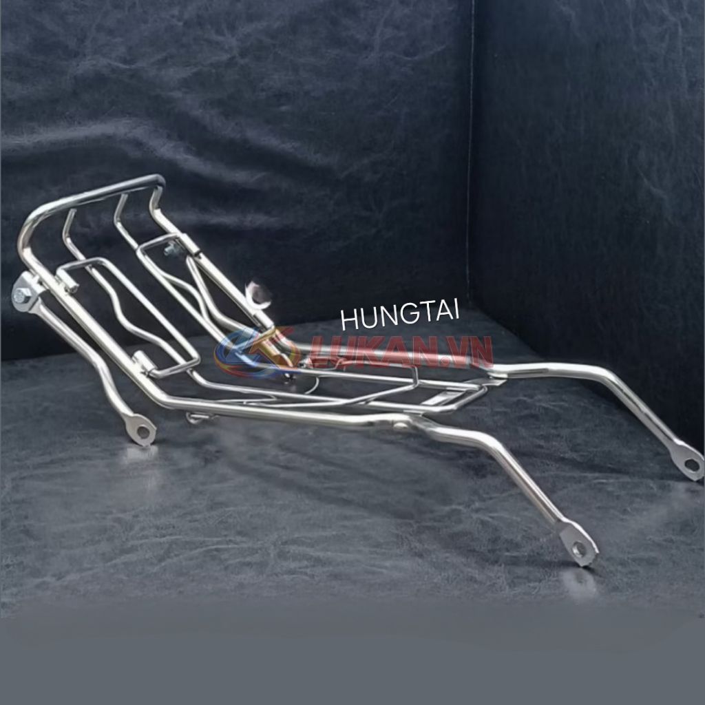 Baga giữa để hàng inox xe DREAM dày 10 ly, mẫu đẹp - Ảnh 4