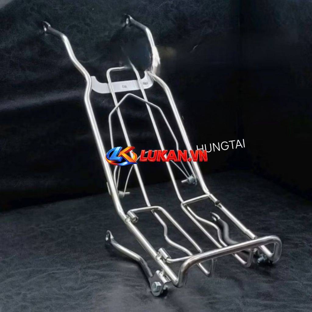 Baga giữa để hàng inox xe DREAM dày 10 ly, mẫu đẹp