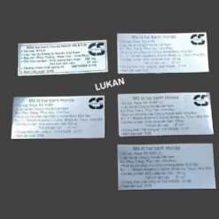 Tem thông số năm sản xuất WAVE RS 2006-2009. càng gấp, gắp hộp xích, cacte