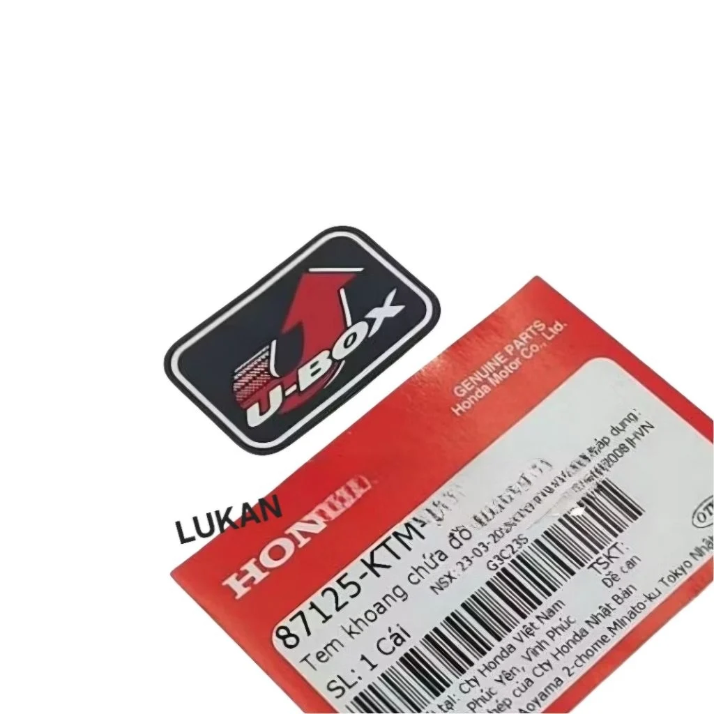 Tem U-BOX cốp khoang chứa đồ WAVE A, RS, S100, FUTURE 125.... zin 87125-KTM-900 - Ảnh 2