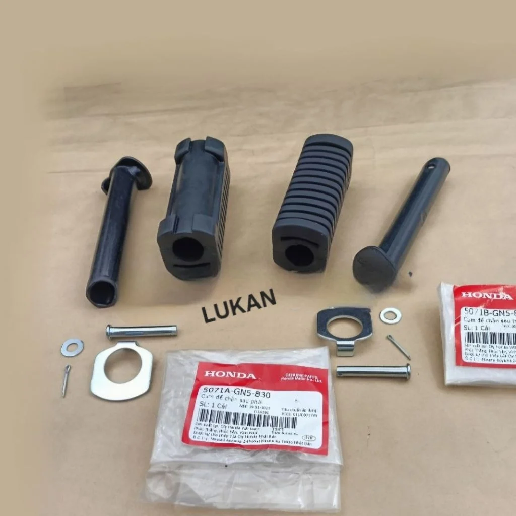 Full bộ cao su gác chân sau DREAM, WAVE ALPHA, ZX, FUTURE 1... zin 5071A-GN5-830, 5071B-GN5-830 - Ảnh 4