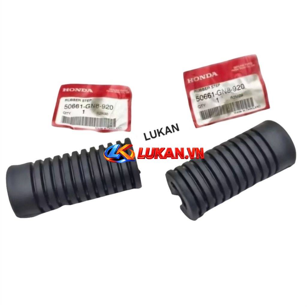 Cặp cao su gác chân giữa xe DREAM, WAVE..... zin Thái chuẩn xịn 50661-GN8-920