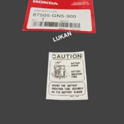 Tem thông số nắp nhựa, hộp bình ắc quy xe DREAM Thái zin 87505-GN5-900