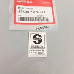 Tem chữ S đen dán sườn xe DREAM, WAVE Thái... thông số zin Honda