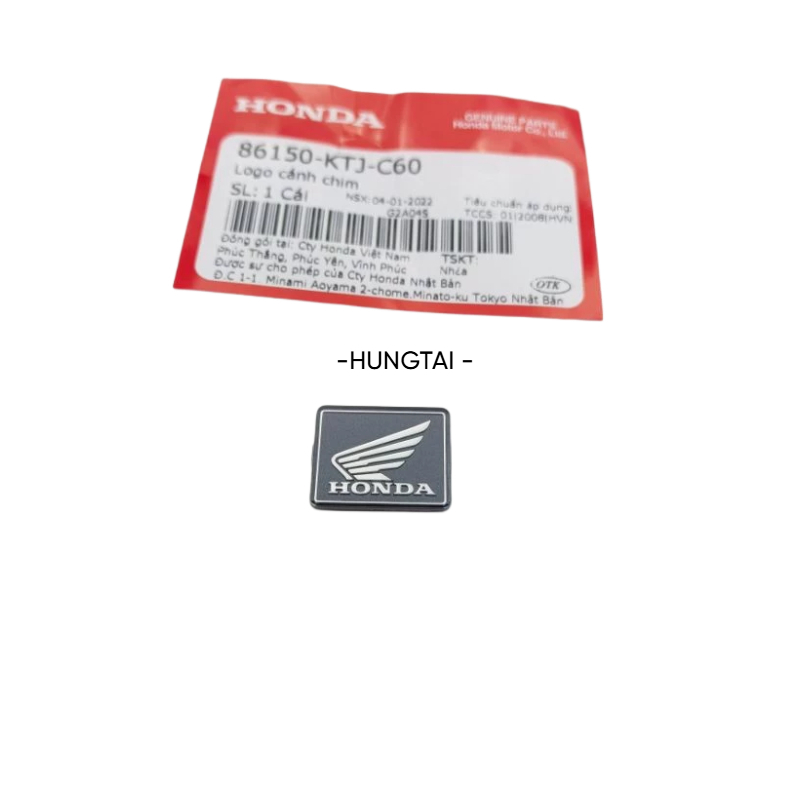 Tem logo cánh chim mặt đồng hồ, bợ cổ DREAM, WAVE, FUTURE... zin 86150-KTJ-C60 - Ảnh 4