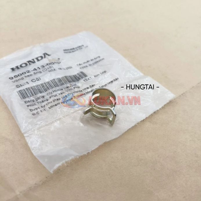 Kẹp ống xã cặn, pô e lọc gió DREAM, WAVE, FUTURE... zin Honda 95002-413-0008 - Ảnh 3
