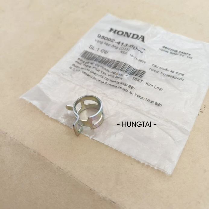Kẹp ống xã cặn, pô e lọc gió DREAM, WAVE, FUTURE... zin Honda 95002-413-0008 - Ảnh 4
