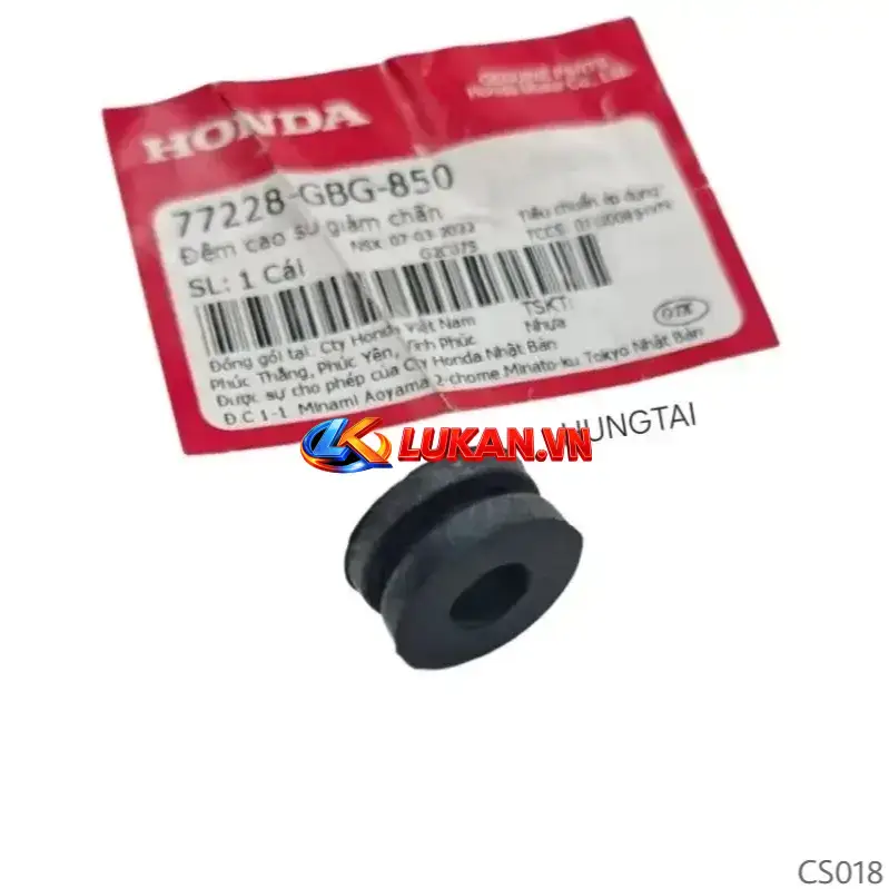 Cao su đệm bửng, yếm WAVE, FUTURE NEO 125... zin Honda 77228-GBG-850