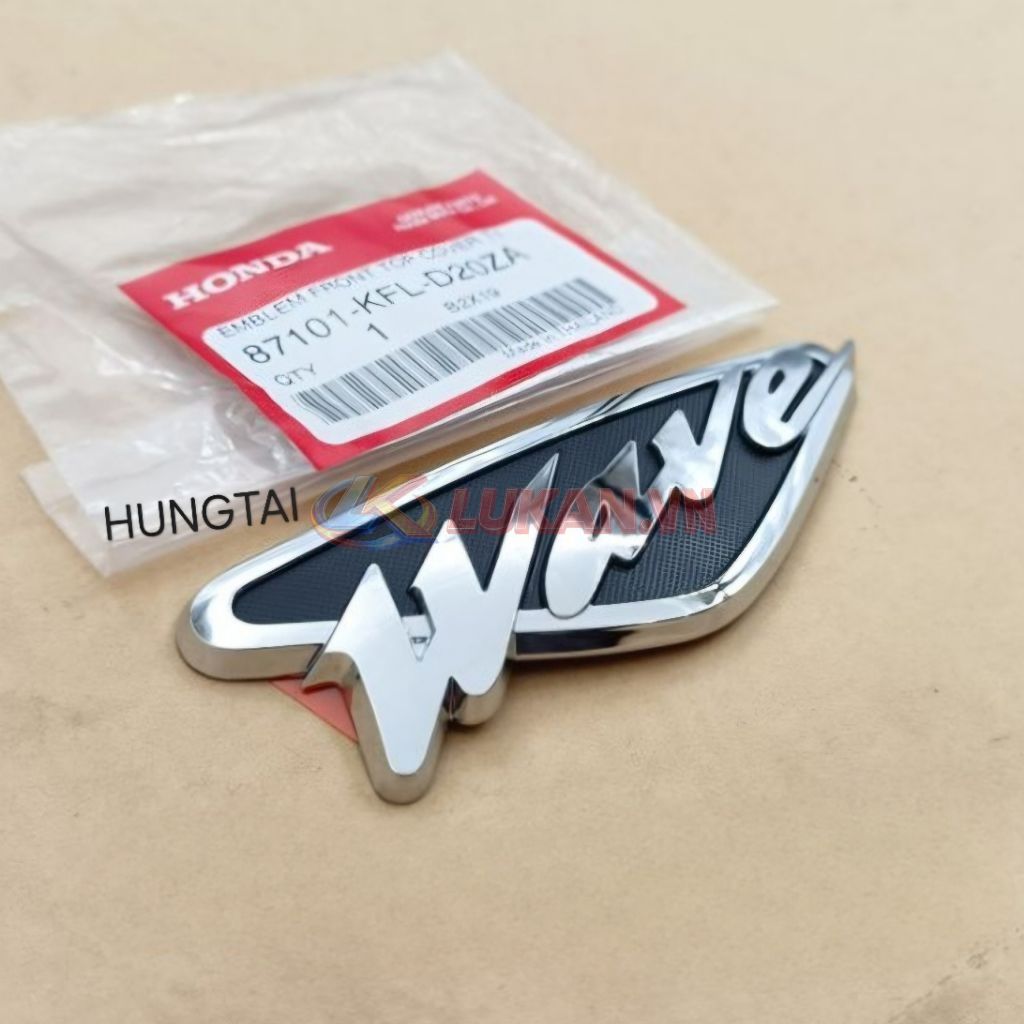 Tem logo xi, mặt nạ trước xe WAVE Thái zin chính hãng 87101-KFL-D20ZA - Ảnh 4