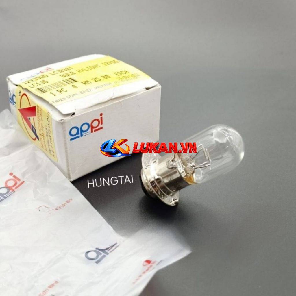 Bóng đèn pha appi siêu sáng DREAM, WAVE, FUTURE, CUB.... 12V/35W - Ảnh 3