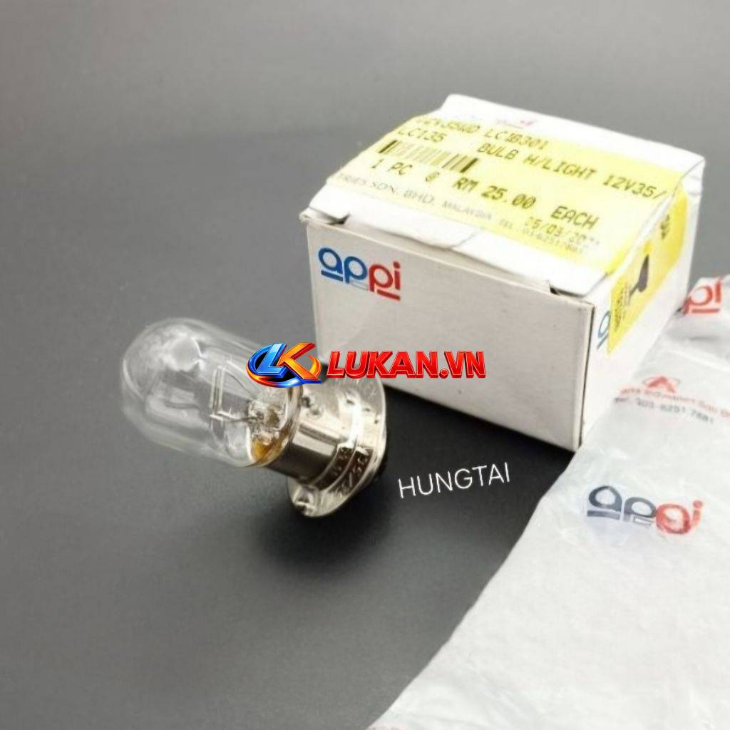 Bóng đèn pha appi siêu sáng DREAM, WAVE, FUTURE, CUB.... 12V/35W - Ảnh 4