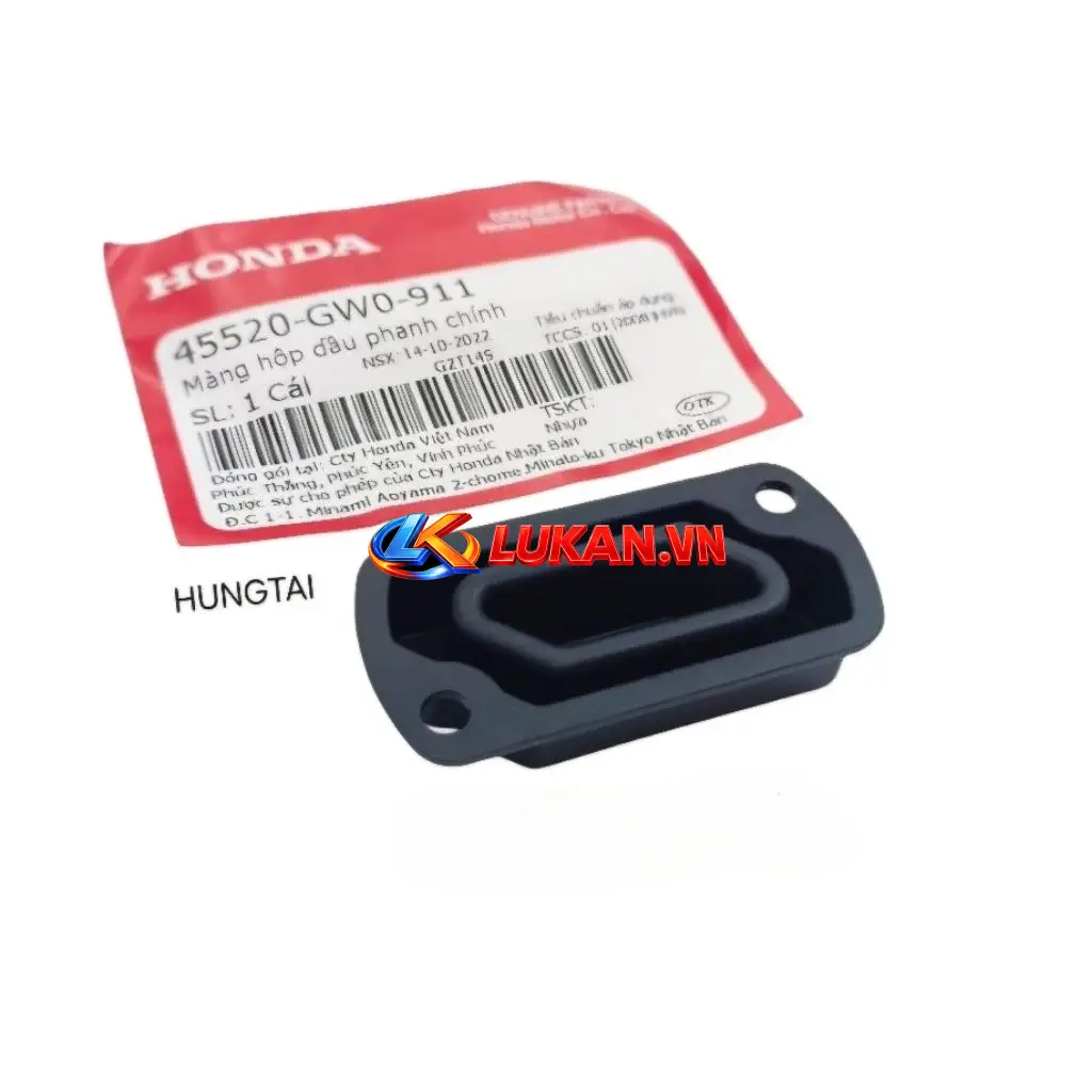 Gioăng, ron cao su nắp cùm bình dầu phanh WAVE Thái, ZX, RS, S100, RSX, FUTURE 125... 45520-GW0-911 - Ảnh 2