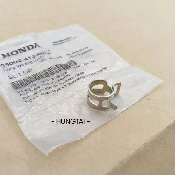 Kẹp ống xã cặn, pô e lọc gió DREAM, WAVE, FUTURE... zin Honda 95002-413-0008