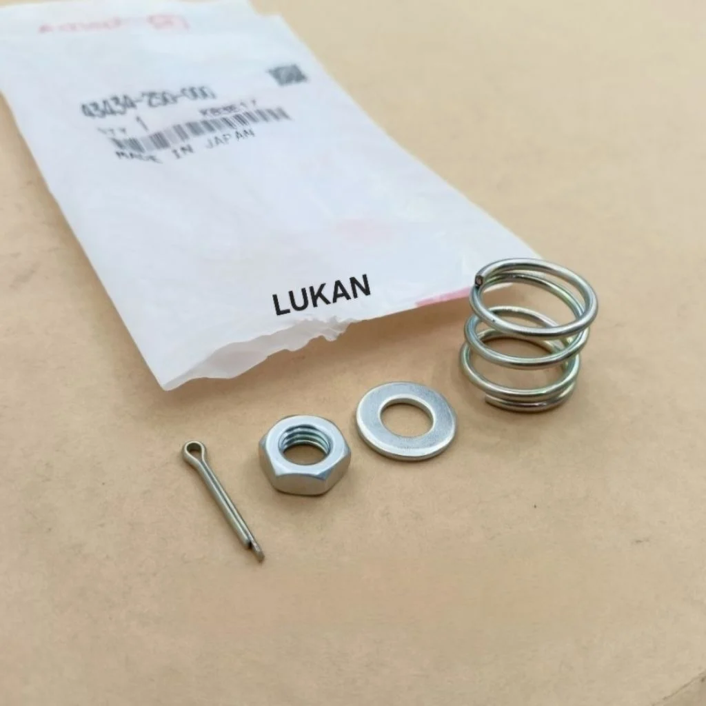 Bộ ốc lò xo pass chữ Y, má đùm xe DREAM Thái zin Honda 43434-250-000 - Ảnh 2