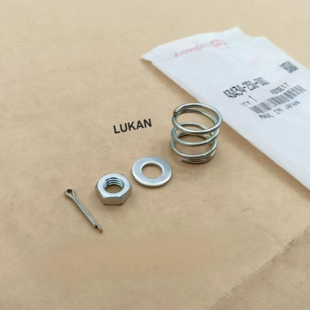 Bộ ốc lò xo pass chữ Y, má đùm xe DREAM Thái zin Honda 43434-250-000 - Ảnh 3