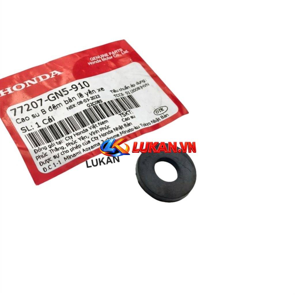 Cao su đệm bản lề yên ngồi DREAM, WAVE, FUTURE... zin 77207-GN5-910