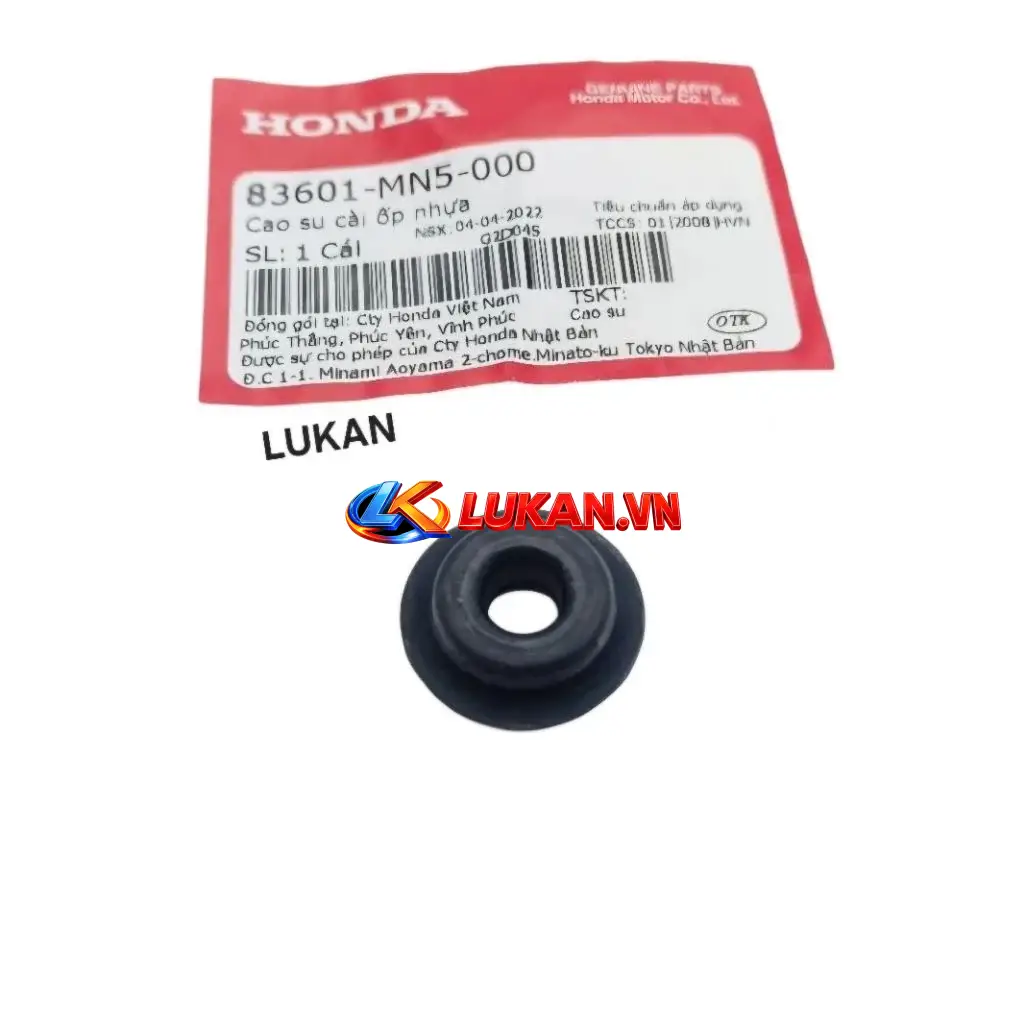 Cao su đệm mặt nạ, gài ốp nhựa, bửng yếm WAVE, FUTURE 125... zin 83601-MN5-000 - Ảnh 2