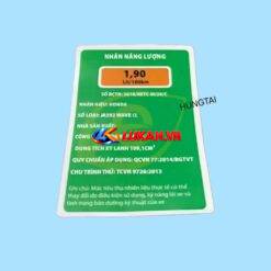 Tem thông số xanh, nhãn năng lượng xe WAVE A, ALPHA 110 2017-2026... Honda