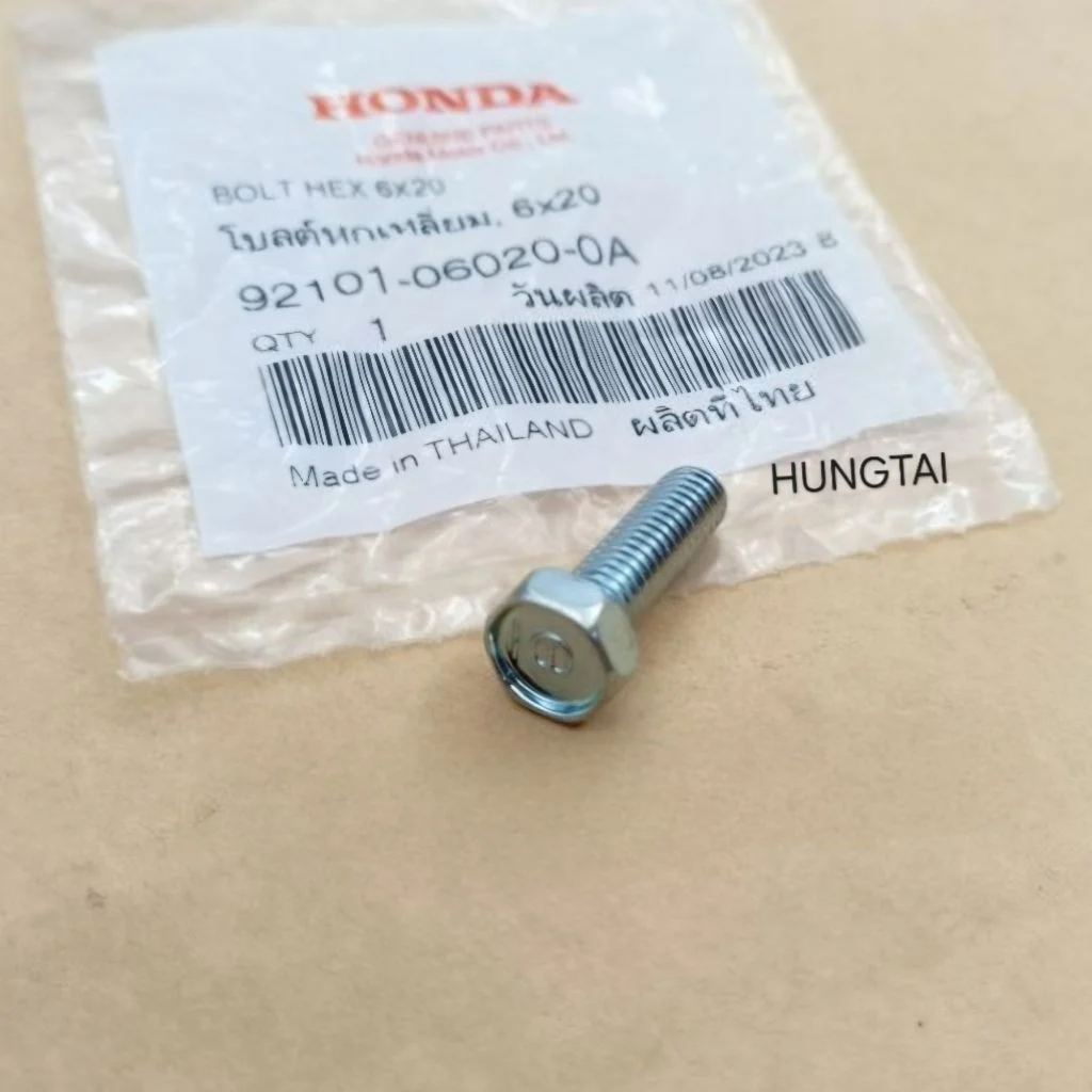 Ốc, bu lông bắt cần sang số xe WAVE Thái zin 6x20 chính hãng 92101-06020-0A - Ảnh 3