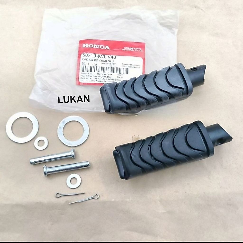 Cặp cao su gác để chân sau WAVE S110, RSX, BLADE, FUTURE 125.... zin
