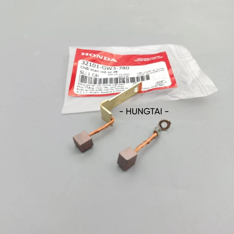 Chổi than củ motor đề khởi động WAVE S110, RSX, BLADE, A 110... zin 32101-GW3-780 - Ảnh 4