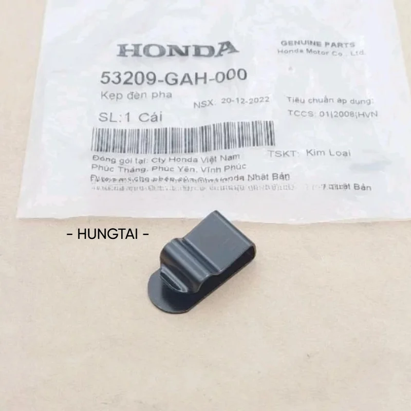 Pass kẹp pha chóa đèn, nhựa đầu WAVE Thái, ALPHA, RS, FUTURE.... zin 53209-GAH-000