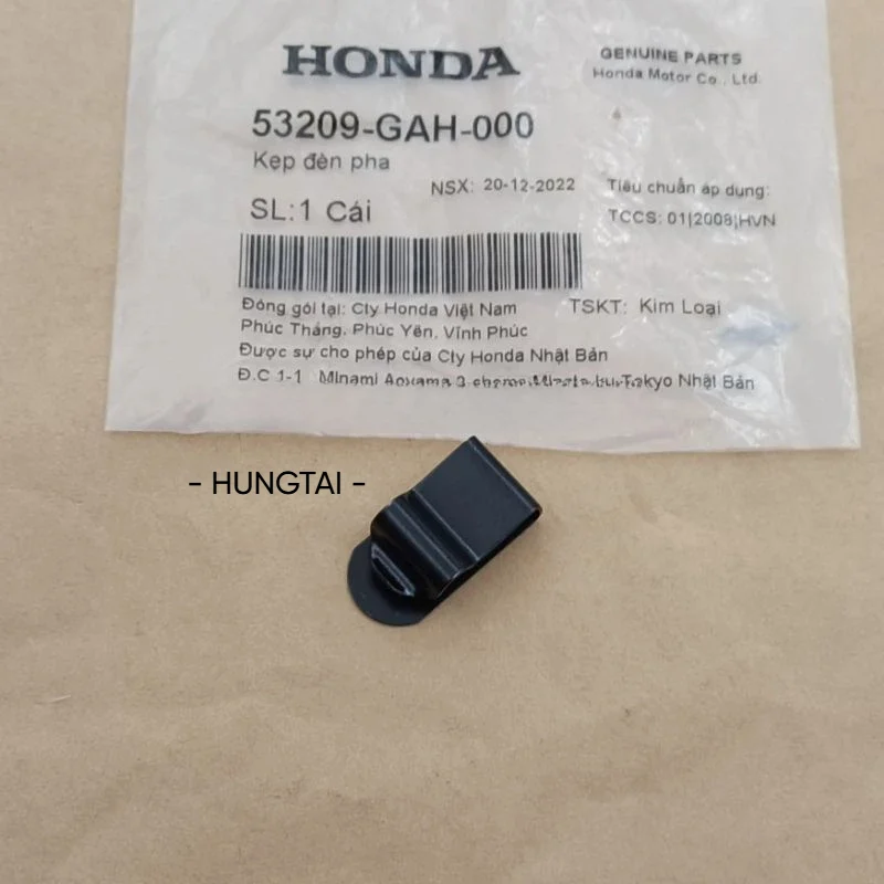 Pass kẹp pha chóa đèn, nhựa đầu WAVE Thái, ALPHA, RS, FUTURE.... zin 53209-GAH-000 - Ảnh 4