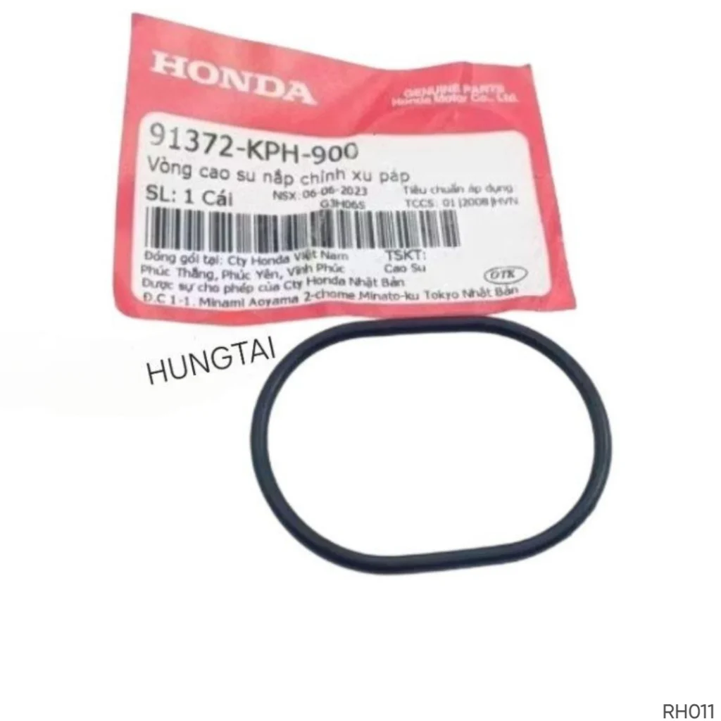 Gioăng ron cao su, sin nắp xupap FUTURE 2, NEO, X, MẬP, LED 125... zin 91372-KPH-900 - Ảnh 2