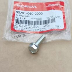 Ốc pass lòng hơi xilanh bửng yếm WAVE A, RS, S100, RSX.... zin bu lông 6x20 95701-060-2000