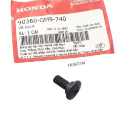 Ốc bắt nhựa đuôi rùa WAVE Thái, ALPHA, ZX, FUTURE... zin Honda. vít 6x14 90380-GM9-740