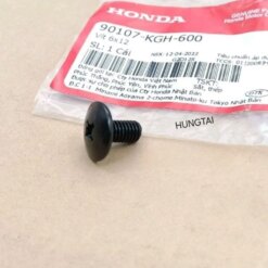 Ốc, vít đen nhựa ốp sườn, áo WAVE A, RS, S100, RSX... 6x12 zin 90107-KGH-600
