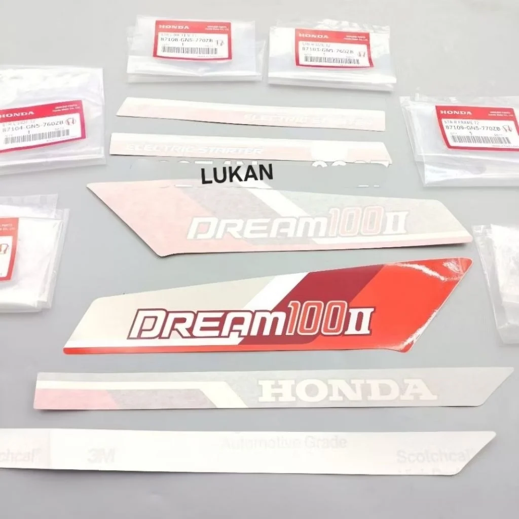 Bộ tem 3M xe DREAM II 100 Thái zin chính hãng Honda - Ảnh 2