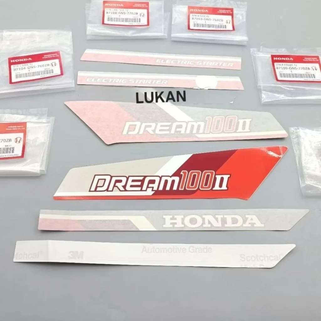 Bộ tem 3M xe DREAM II 100 Thái zin chính hãng Honda - Ảnh 4