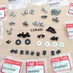 Bộ ốc vít, kẹp bắt nhựa dàn áo WAVE A, RS, S100, RSX 100... zin Honda
