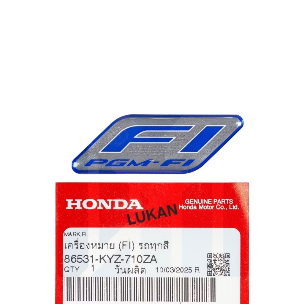 Tem xanh logo Fi nhựa đầu xe WAVE, FUTURE 125.... zin 86531-KYZ-710ZA - Ảnh 5