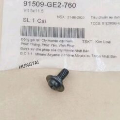 Ốc, vít 5x11 yếm, ốp sườn, dàn áo WAVE Thái, ALPHA, RS, S100.... zin 91509-GE2-760