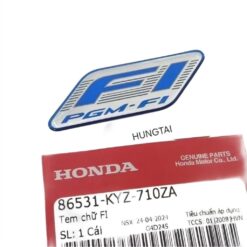 Tem xanh logo Fi nhựa đầu xe WAVE, FUTURE 125.... zin 86531-KYZ-710ZA