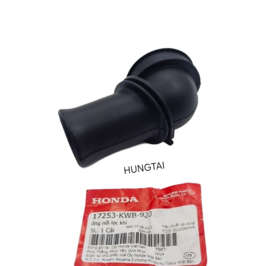Ống co cao su, cổ hút gió pô e, bao tử WAVE S110, RSX, BLADE, A110... zin 17253-KWB-920 - Ảnh 3