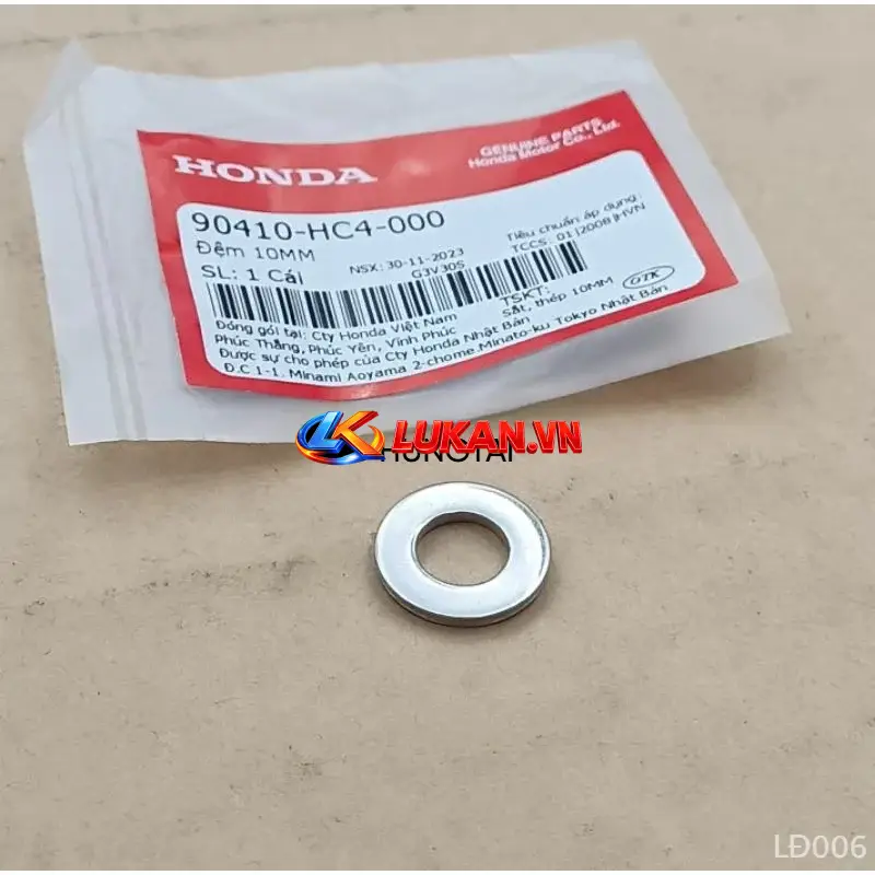 Đệm, lông đền đầu cốt dên, vô lăng điện DREAM, WAVE, FUTURE... 10mm zin 90410-HC4-000 - Ảnh 4