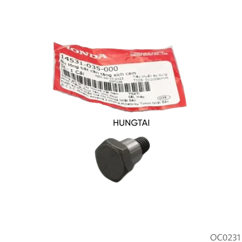 Ốc, bu lông bắt cần tăng sên, xích cam DREAM, WAVE, FUTURE... zin 14531-035-000 - Ảnh 4