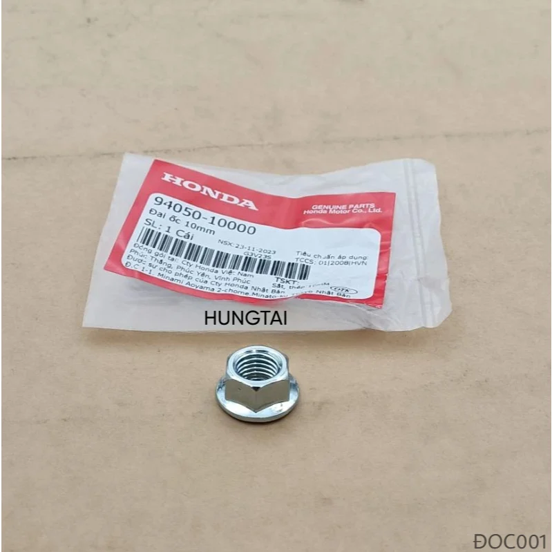 Ốc, tán đầu cốt dên, vô lăng, cốt gắp DREAM, WAVE, FUTURE.... 10mm zin 94050-10000 - Ảnh 4