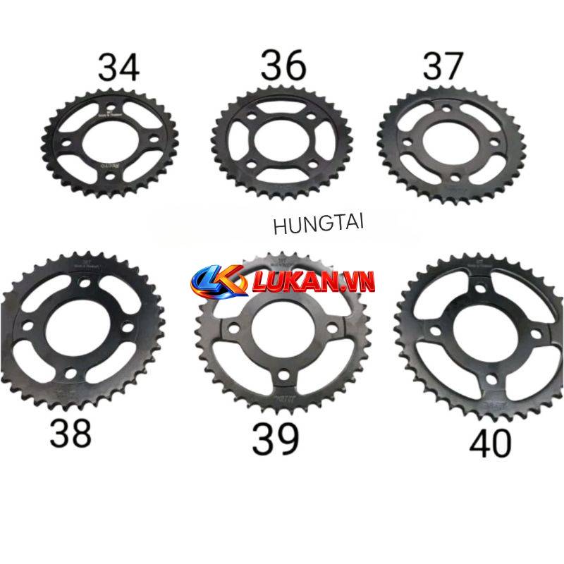Bánh răng, dĩa nhông tải bánh sau WINNER, SONIC, CBR 150... đủ kích thước