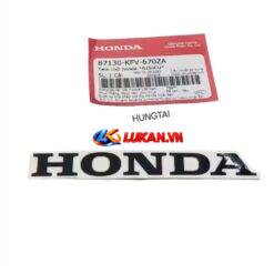 Tem chữ Honda dán nhựa bửng, yếm xe Super DREAM zin 87130-KFV-670ZA