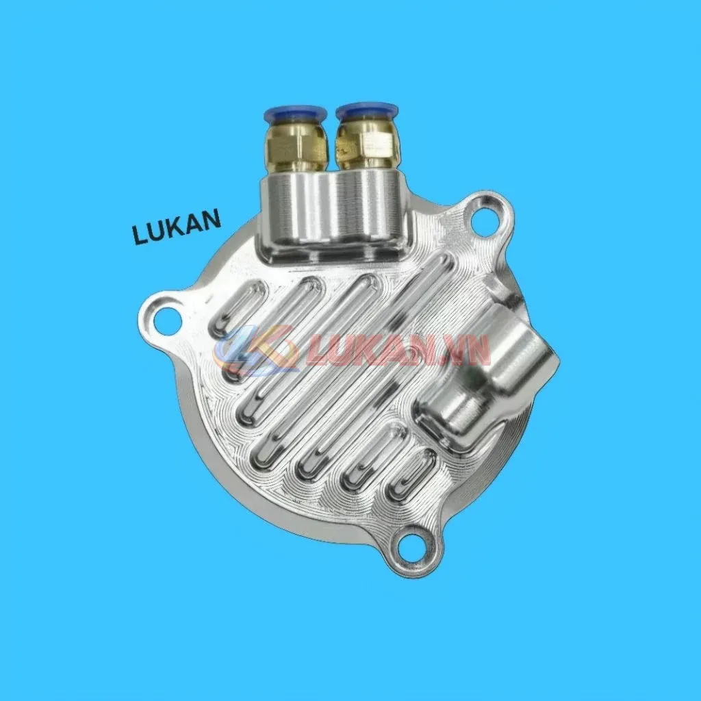 Nắp cam tròn CNC đầu bò 4 val ipon xe DREAM, WAVE... có thông hơi - Ảnh 3