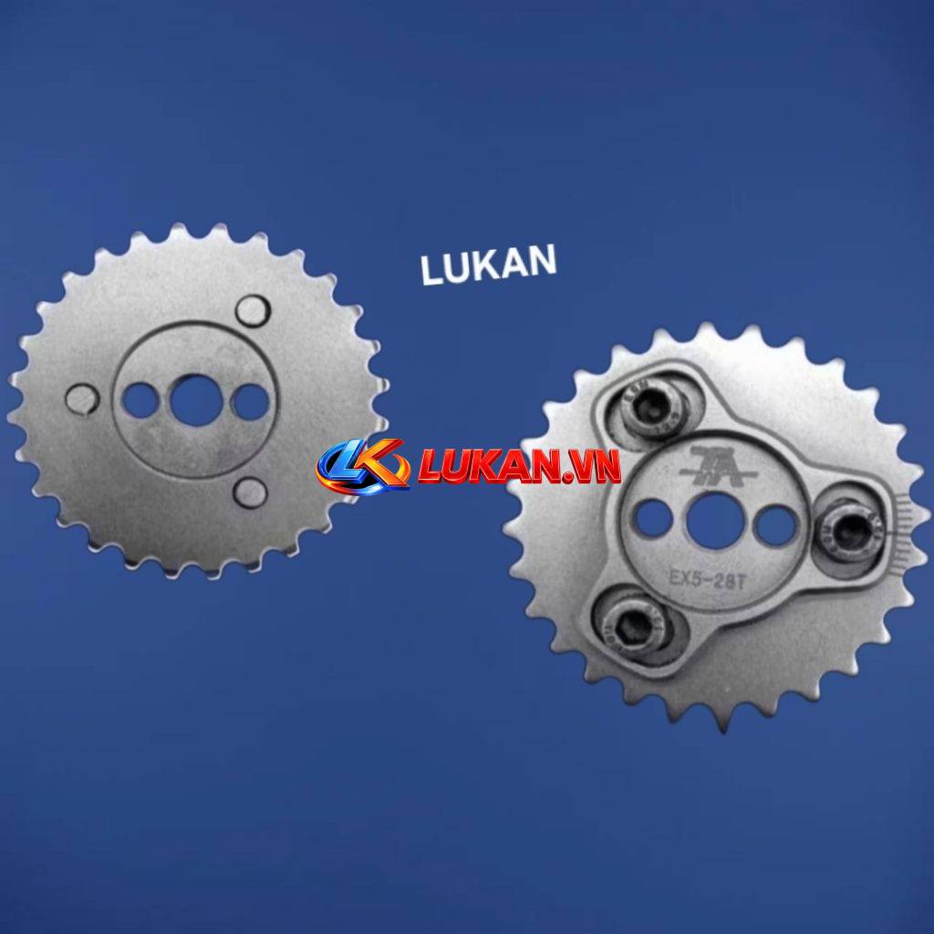 Nhông, dĩa bánh cam tăng chỉnh 28 răng xe DREAM, WAVE, CUB....