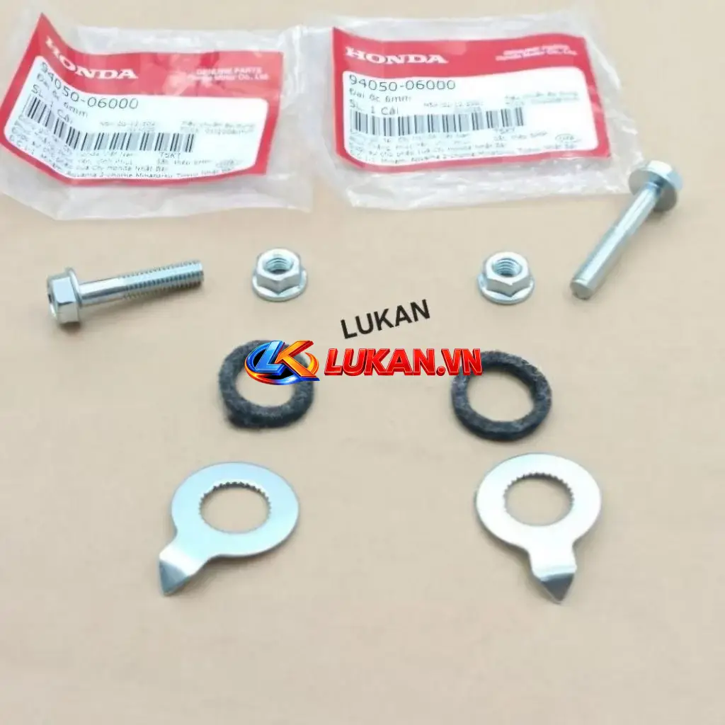 Bộ ốc bắt cần phanh, pass thắng WAVE A, RS, S110, RSX, FUTURE 125.... zin